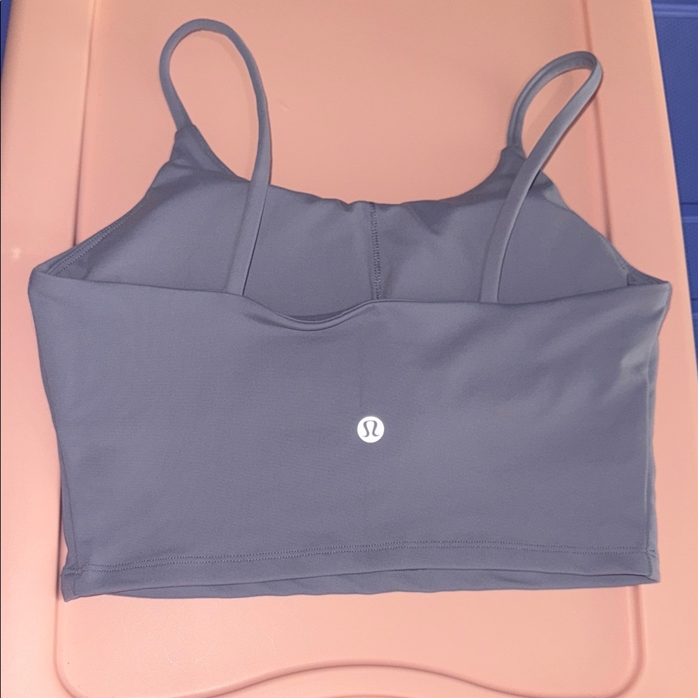 lululemon athletica Lavender Gray Strappy Crop Top - Picture 4 of 8